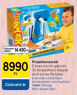 Tesco Hot Wheels projektorasztal ajánlat