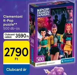 Tesco Clementoni k-pop puzzle ajánlat