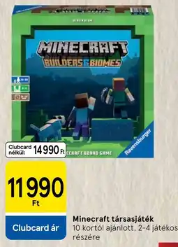 Tesco Ravensburger minecraft builders & biomes ajánlat