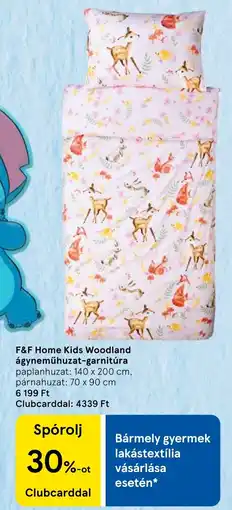 Tesco F&F Home Kids Woodland ágyneműhuzat-garnitúra ajánlat