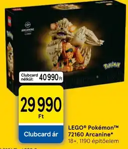 Tesco lego pokemon arcanine ajánlat