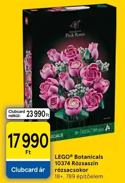 Tesco lego botanicals rózsaszín rózsacsokor ajánlat
