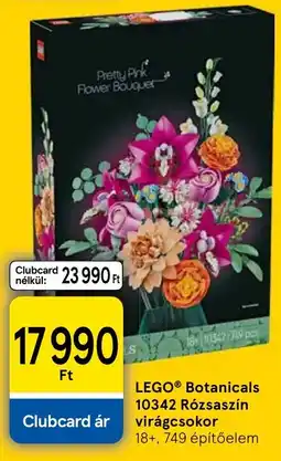 Tesco lego botanicals rózsaszín virágcsokor ajánlat