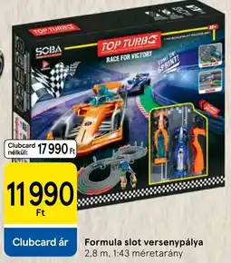 Tesco Top turbo formula slot versenypálya ajánlat