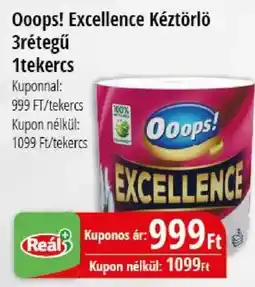 Real Ooops! Excellence kéztörlő ajánlat