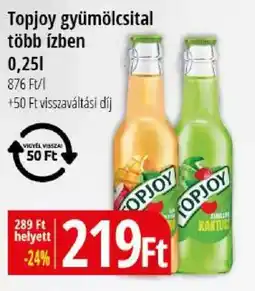 Real Topjoy gyümölcsital ajánlat