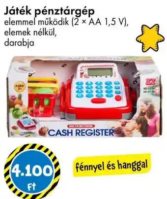 Játék pénztárgép