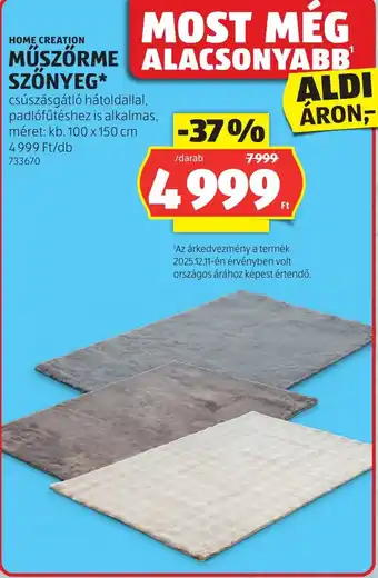 Home Creation műszőrme szőnyeg