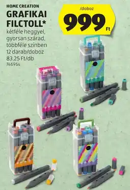 ALDI Home Creation grafikai filctoll ajánlat