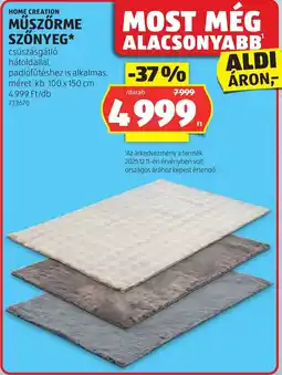 ALDI Home Creation műszőrme szőnyeg ajánlat