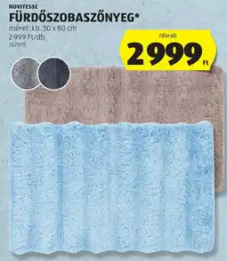 ALDI Novitesse fürdőszobaszőnyeg ajánlat
