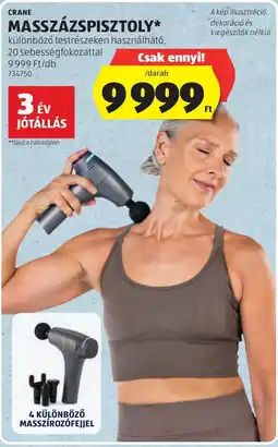 ALDI Crane masszázspsiztoly ajánlat