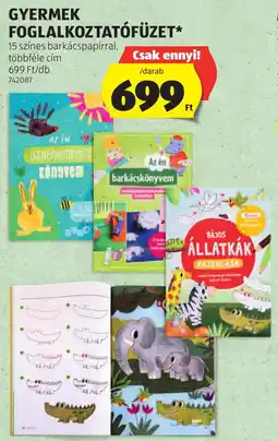 ALDI Gyermek foglalkoztatófüzet ajánlat