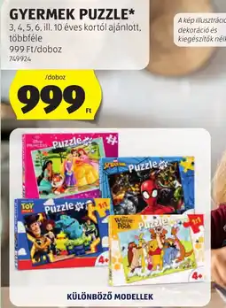 ALDI Gyermek puzzle ajánlat
