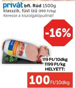 PRIVÁT Privȧt bfi. rúd ajánlat