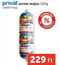 PRIVÁT Privȧt sertés májas ajánlat