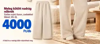 Meleg kötött nadrág nőknek