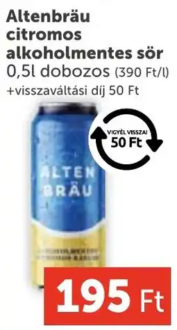 PRIVÁT Altenbräu sör ajánlat