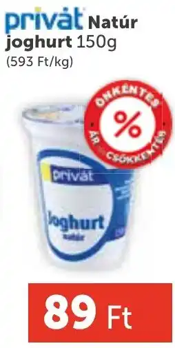 PRIVÁT Privát joghurt ajánlat