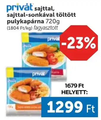 Privat sajttal-sonkával töltött pulykapárna