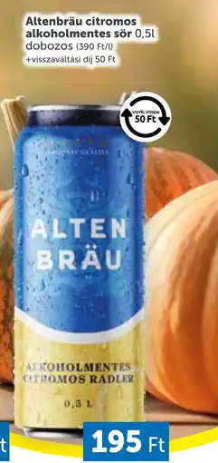 PRIVÁT Altenbräu radler ajánlat