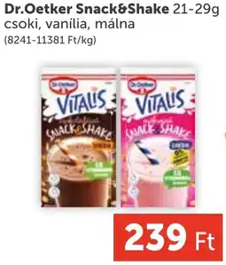 PRIVÁT Dr.Oetker snack&shake ajánlat