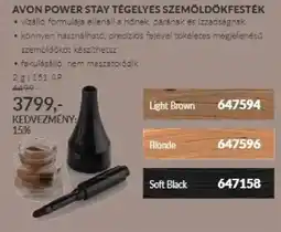 AVON Avon power stay tégelyes szemöldökfesték ajánlat
