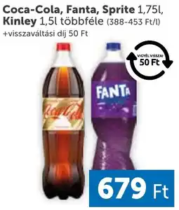 PRIVÁT Coca-Cola, Fanta, Sprite, Kinley ajánlat