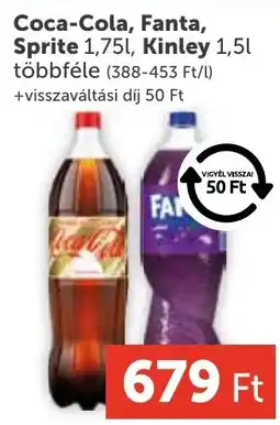 PRIVÁT Coca-Cola, Fanta, Sprite, Kinley ajánlat