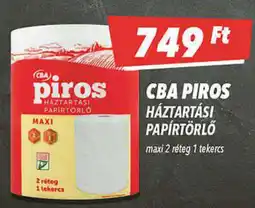 CBA Cba piros háztartási papírtörlő ajánlat