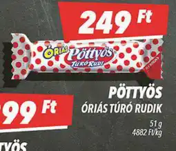 CBA Pöttyös óriás túró rudik ajánlat