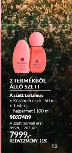 AVON 2 termékből álló szett ajánlat