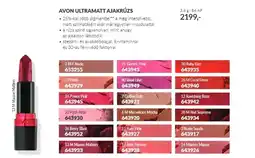 AVON Avon ultramattajakrúzs ajánlat
