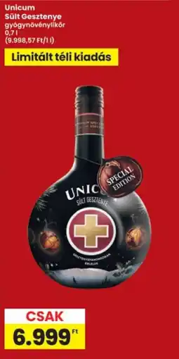 Interspar Unicum sült gesztenye ajánlat
