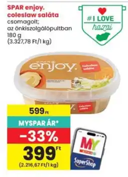 Interspar spar enjoy coleslaw saláta ajánlat