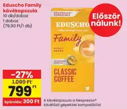Spar Eduscho family kávékapszula ajánlat