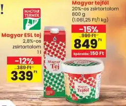 Spar Magyar tej ajánlat