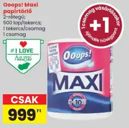 Spar Ooops! maxi papírtörlő ajánlat