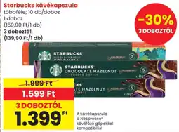 Spar starbucks kávékapszula ajánlat
