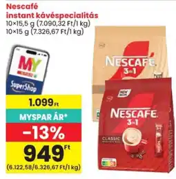 Spar Nescafe instant kávéspecialitás ajánlat