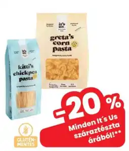 Interspar It's Us száraztészta ajánlat