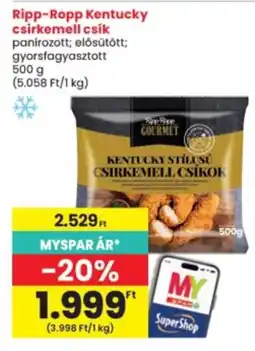 Interspar Ripp-Ropp kentucky csirkemell csík ajánlat