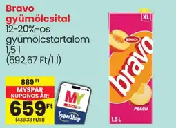Spar Bravo gyümölcsital ajánlat