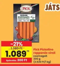 Interspar Pick roppanós virsli ajánlat
