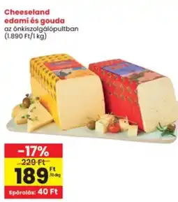 Interspar Cheeseland edami és gouda ajánlat