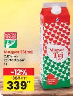 Interspar Magyar ESL tej ajánlat