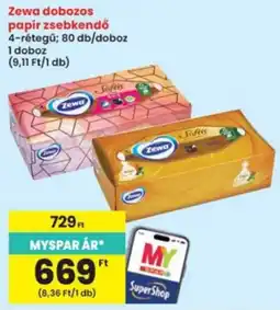 Interspar Zewa papír zsebkendő ajánlat