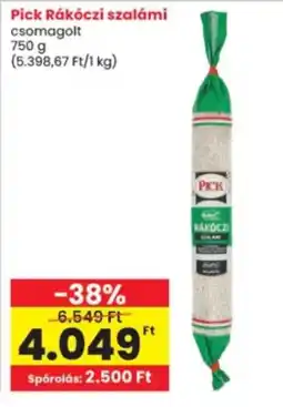 Interspar Pick rákóczi szalámi ajánlat