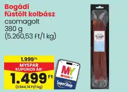 Spar Bogádi füstölt kolbász ajánlat