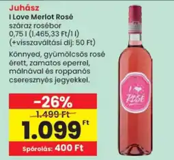 Spar Juhász I Love Merlot Rosé ajánlat